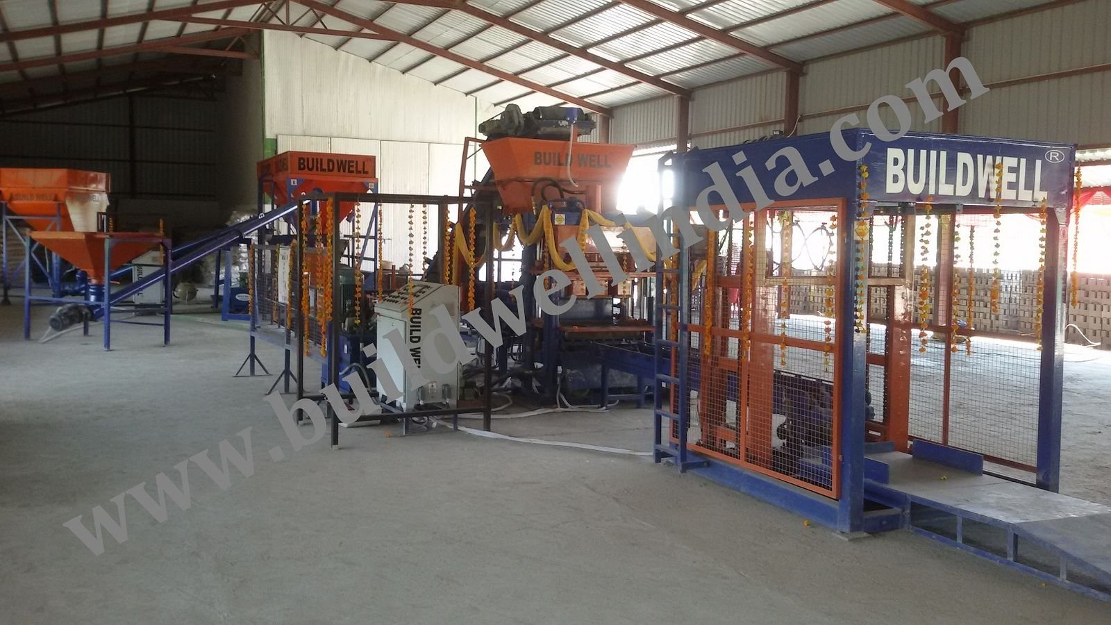 BW-130 — Fully Automatic Plant · Flagship · 12-Brick Mould