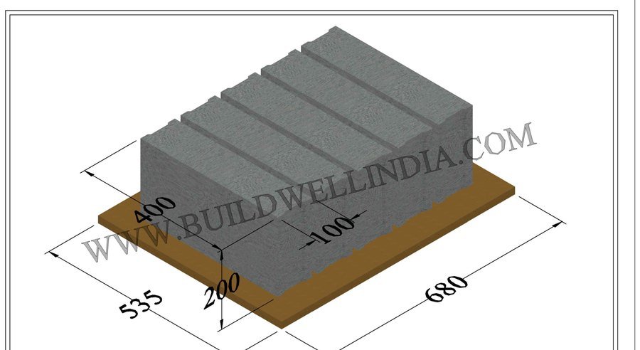 Solid Block 400 × 100 × 200 mm