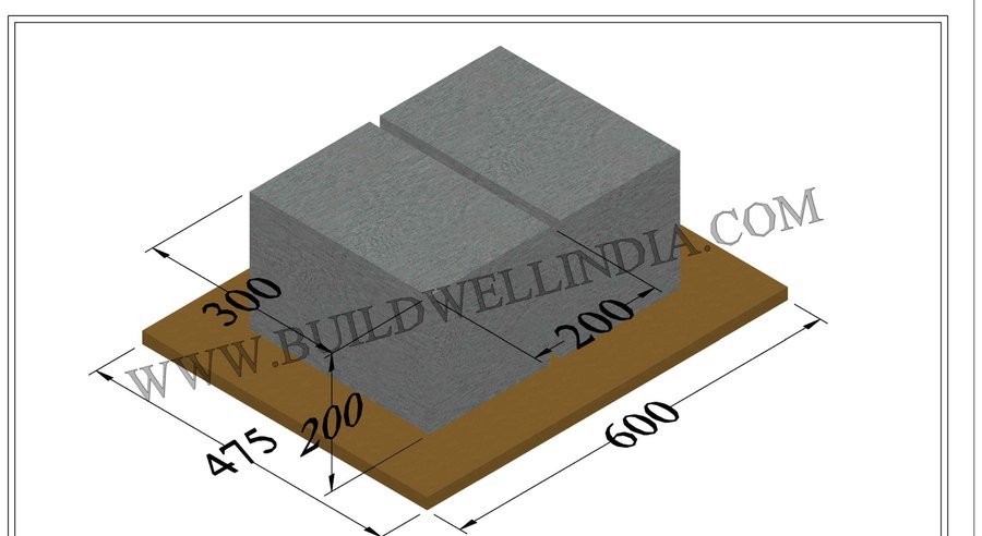 Solid Block 300 × 200 × 200 mm