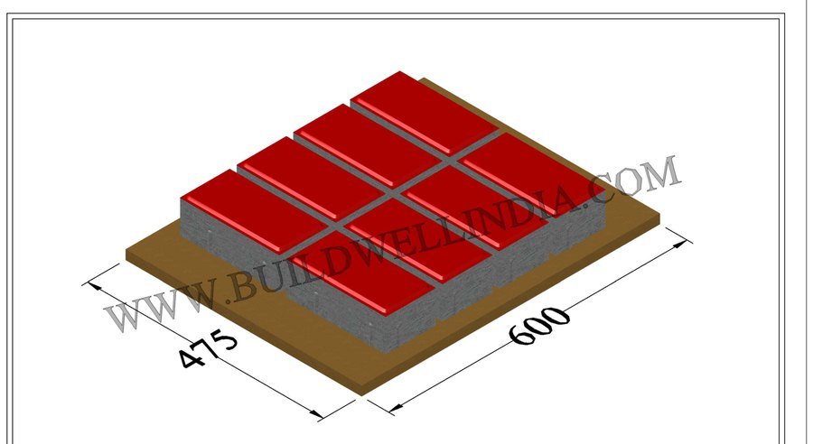 Rectangular Paver 200 × 100 × 80 mm