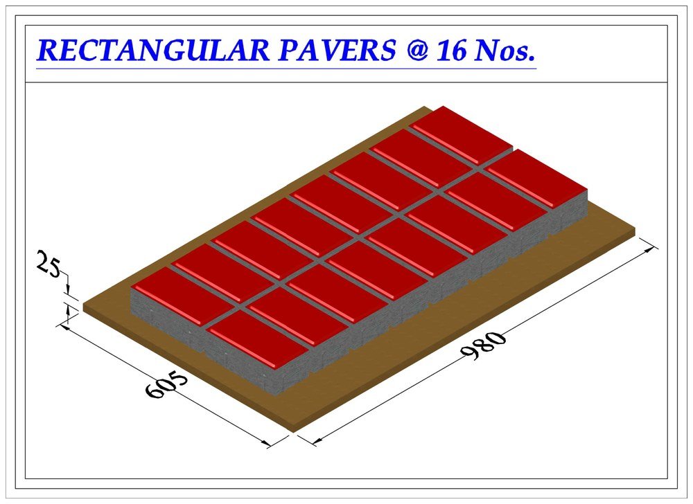 Rectangular Paver 200 × 100 mm