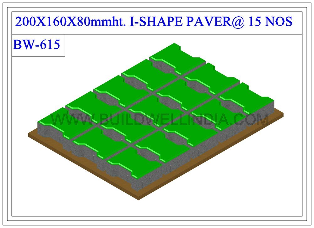 I-Shape Paver 200 × 165 mm on pallet