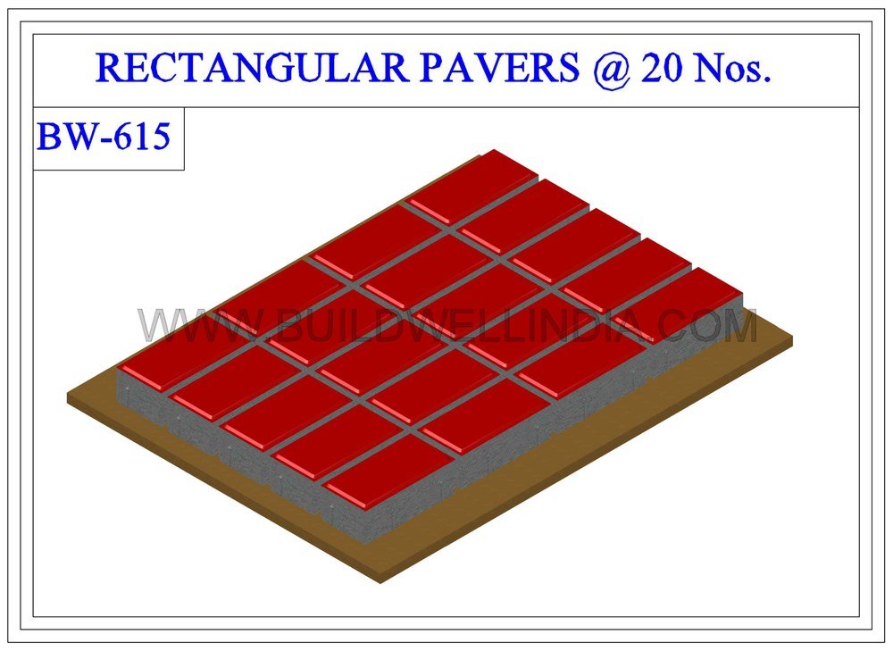 Rectangular Paver 200 × 100 mm on pallet